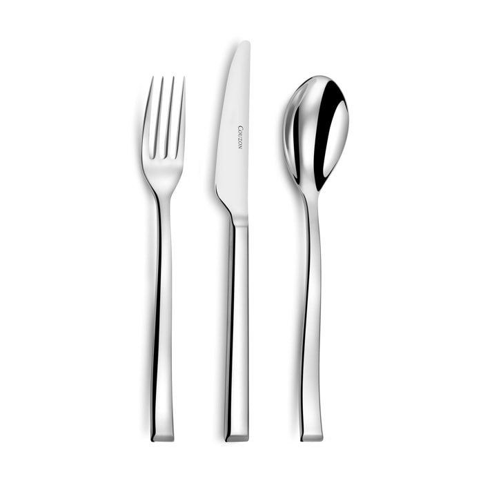 Couzon - Servizio 18 pezzi antipasto formaggio dessert Soho acciaio inox - finitura: specchio