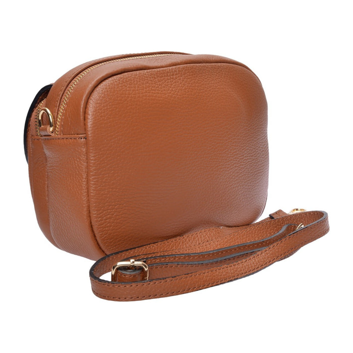 Borsa a spalla Anna Luchini Cammello