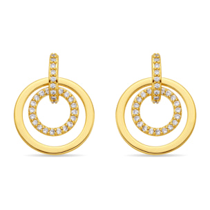 Pendientes Nahio acabado oro amarillo 18k