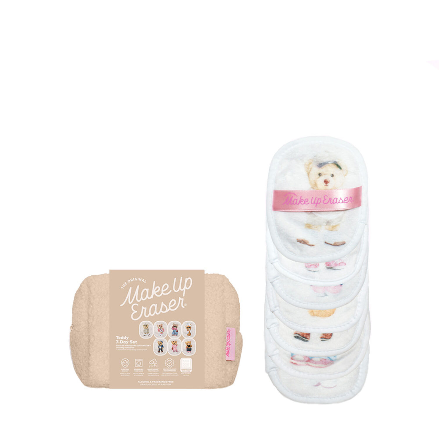 Teddy Bear - 7-Day Set - Serviette Démaquillante Réutilisable x7