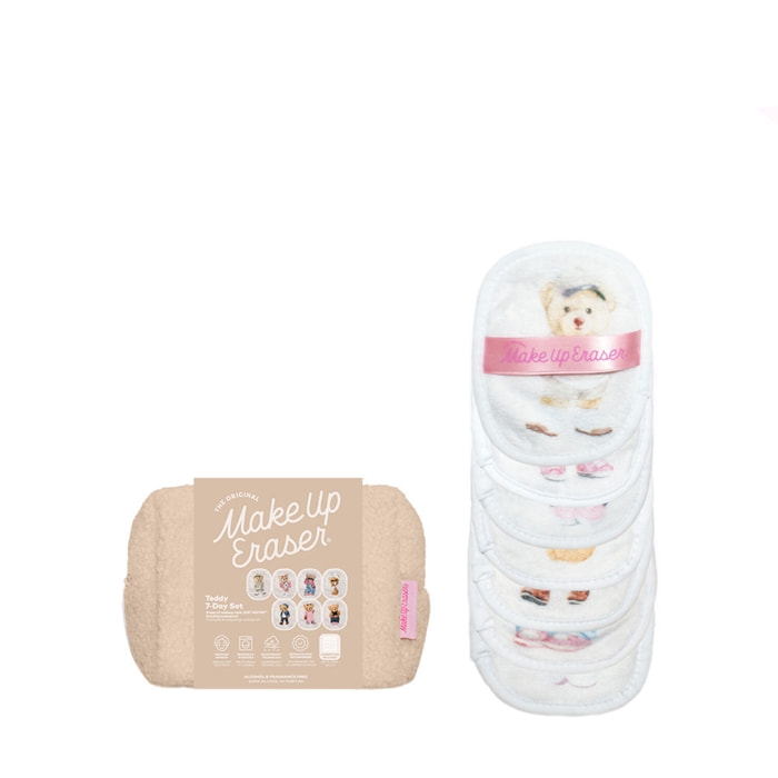 Teddy Bear - 7-Day Set - Serviette Démaquillante Réutilisable x7