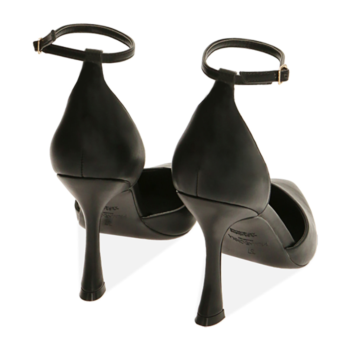 Zapato de Salon negro, tacco 9,5 cm