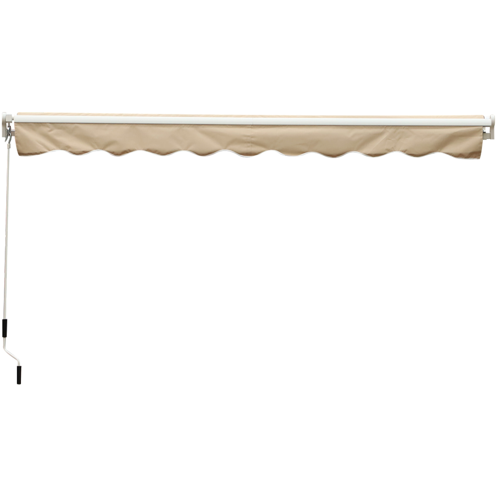 Toldo con Brazo de Aluminio Poliéster y Acero 4x2,5m Beige