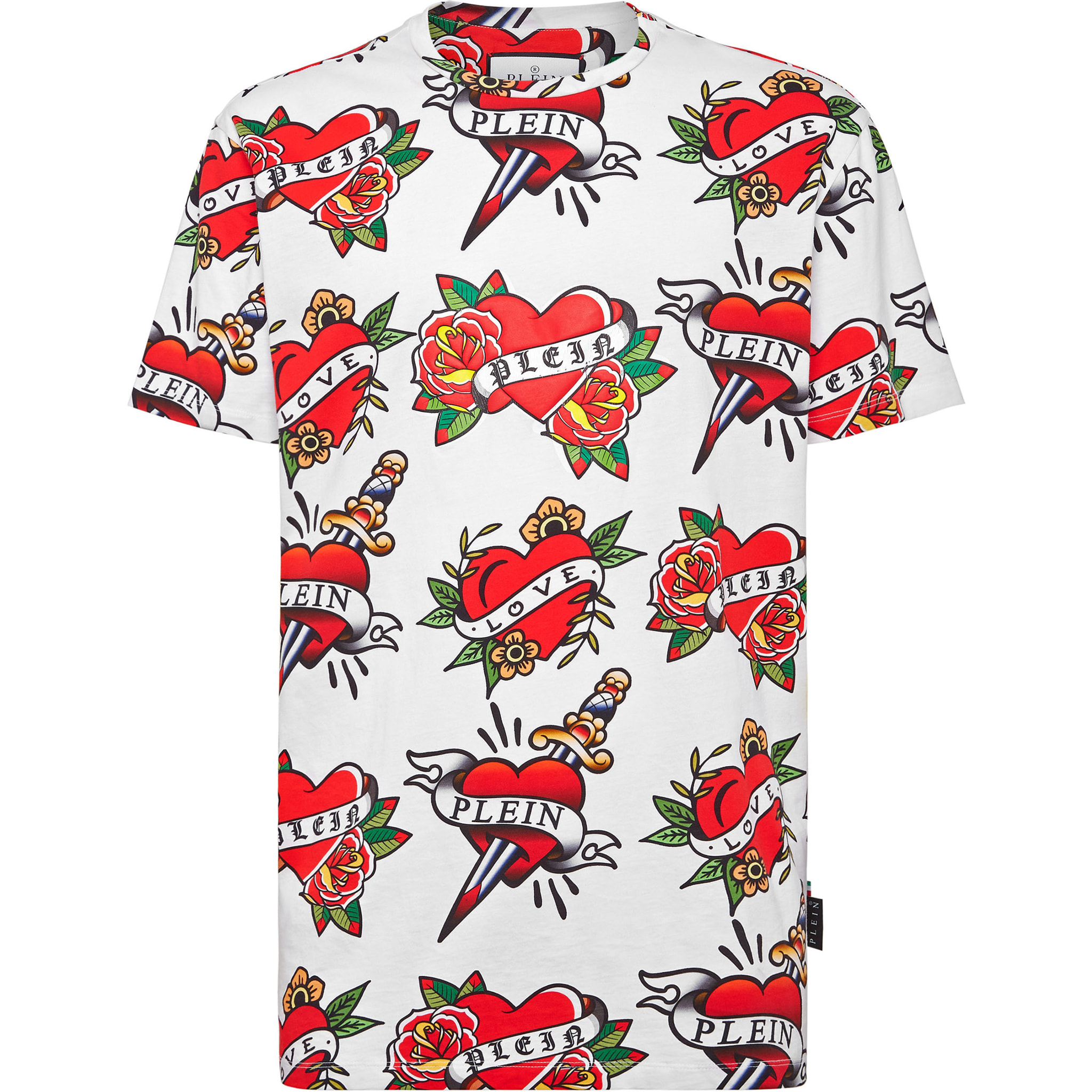 PHILIPP PLEIN T-Shirt Round Neck LOVE