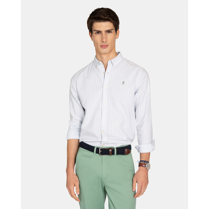 CAMISA SHORELINE STRIPED OXFORD