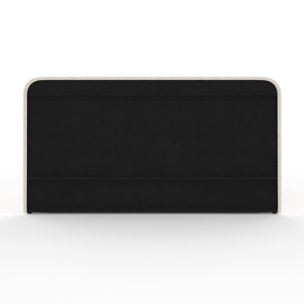 Lit coffre Valentina 160x200cm tissu bouclette