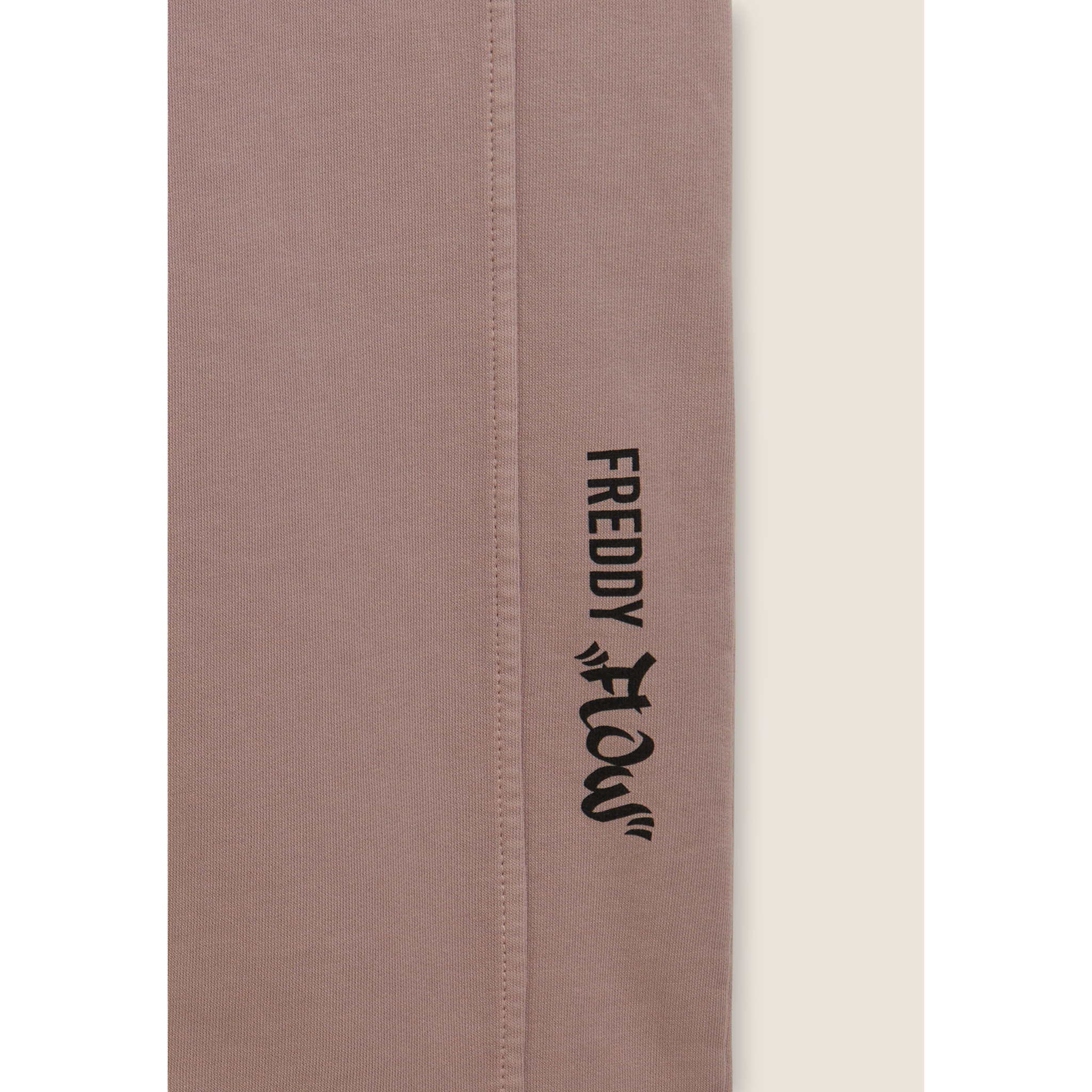 Pantaloni wide leg in felpa con stampa Flow