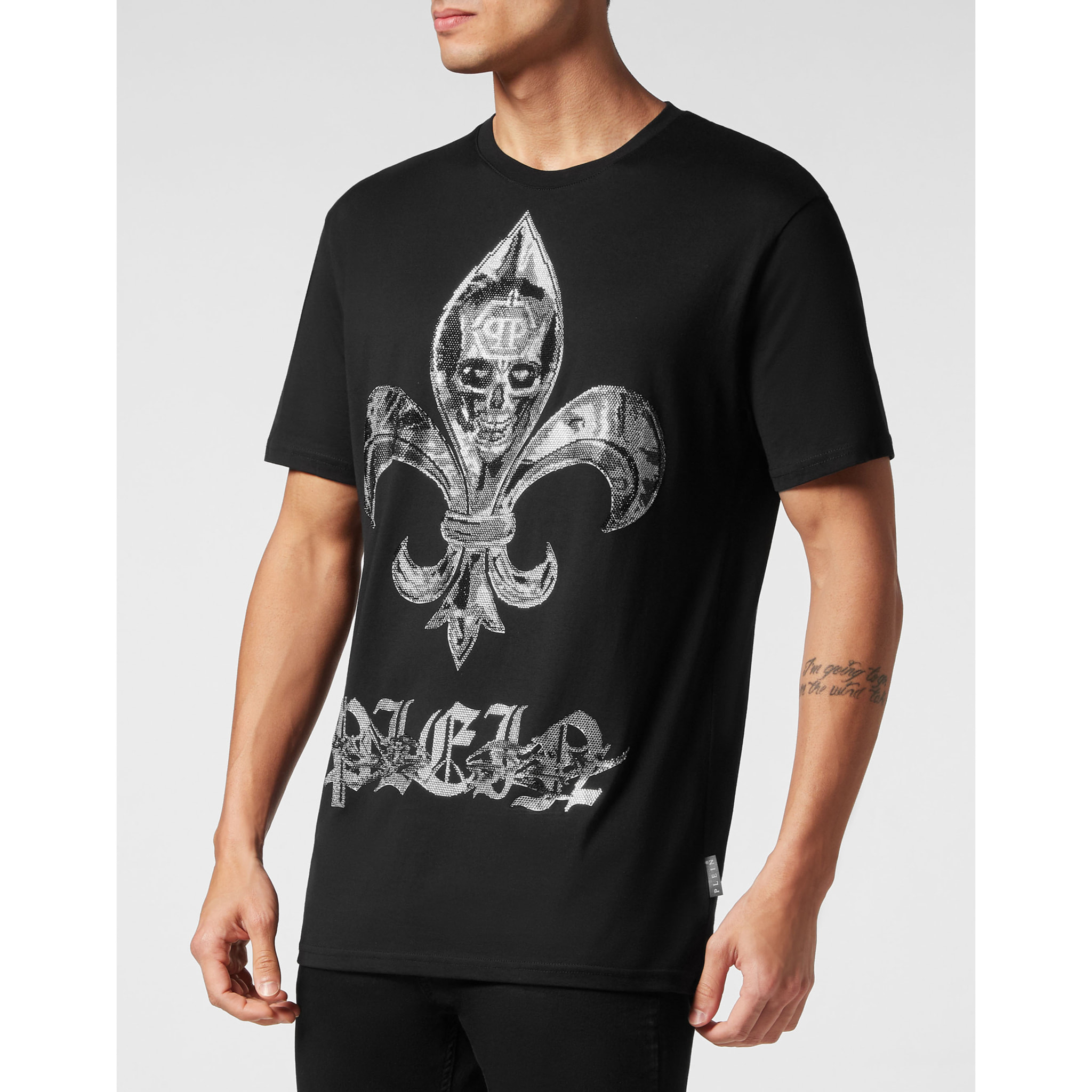 PHILIPP PLEIN T-Shirt Round Neck Ss CHROME