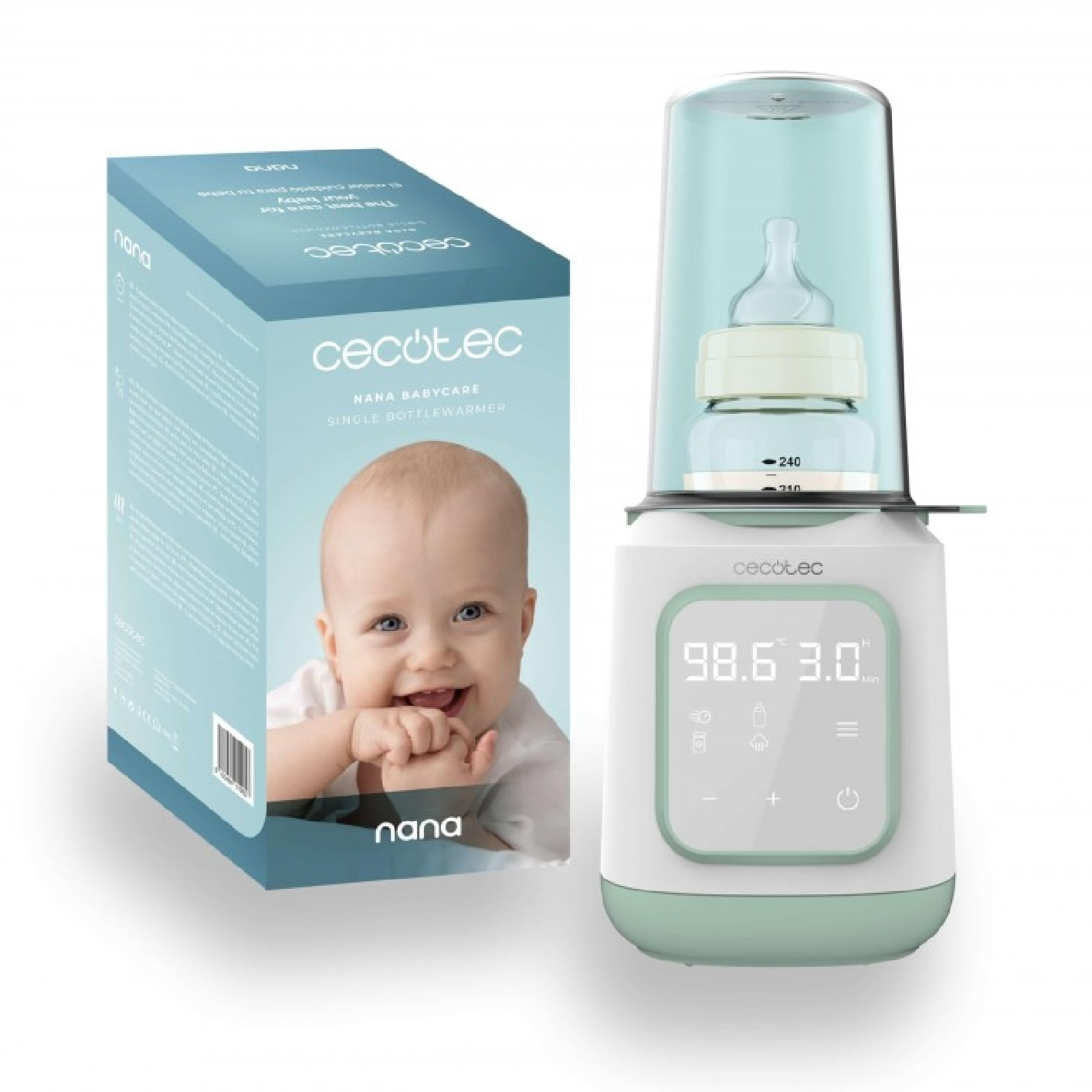 Cecotec Chauffe-biberon individuel Nana BabyCare Single BottleWarmer