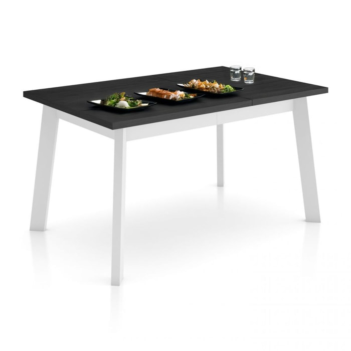 Mesa de comedor Naira 140 Negro Blanco