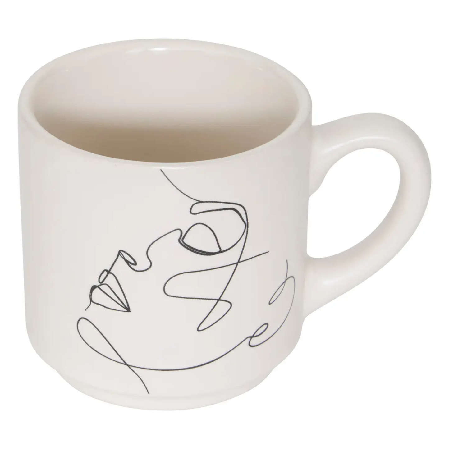 Rack 4 mugs Visage L8,8xp7,2xH25,5cm