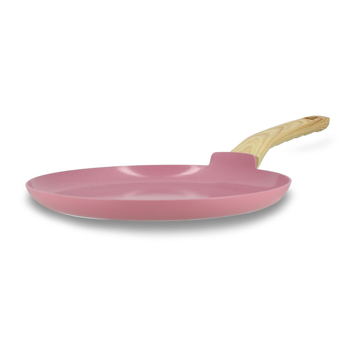 Crêpière 26cm avec revêtement céramique lilas - tous feux COLORAMA