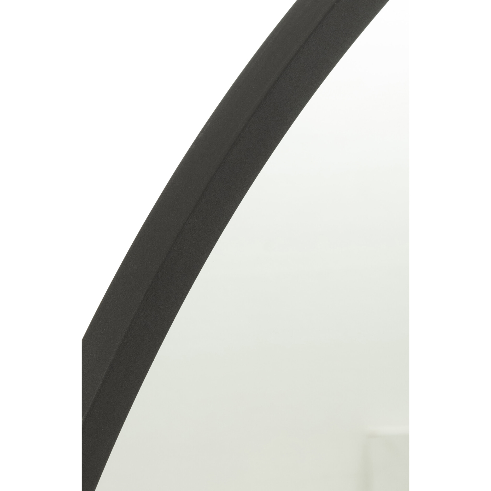 J-Line miroir Rond - noir - small - Ø 40 cm