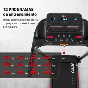Cinta de correr plegable hasta 14km/h inclinación manual 1500W