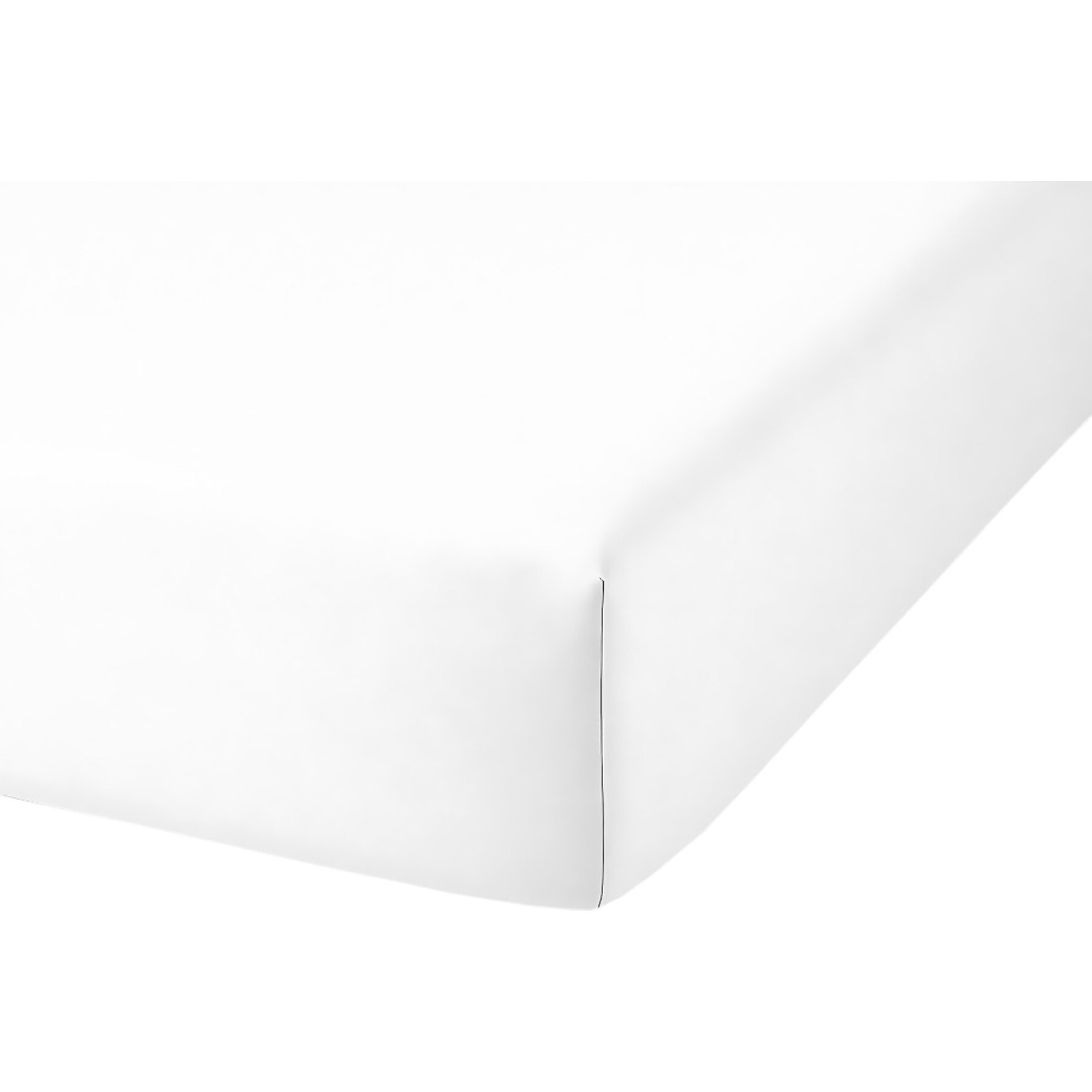 DRAP HOUSSE 2 PERS 160x200 de Coton-Bambou - BAMBOU BLANC