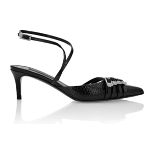PHILIPP PLEIN Slingback Low Heels COCCO