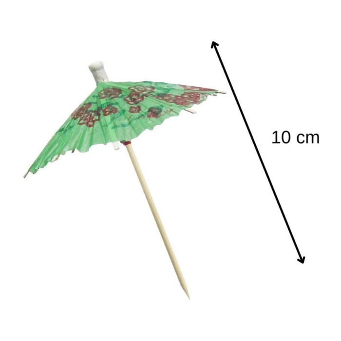 Lot de 20 mini parasols pour cocktail Fackelmann