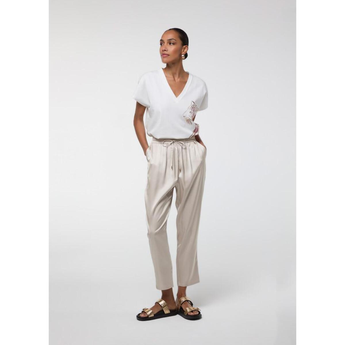 Vita elastica da jogger in raso
