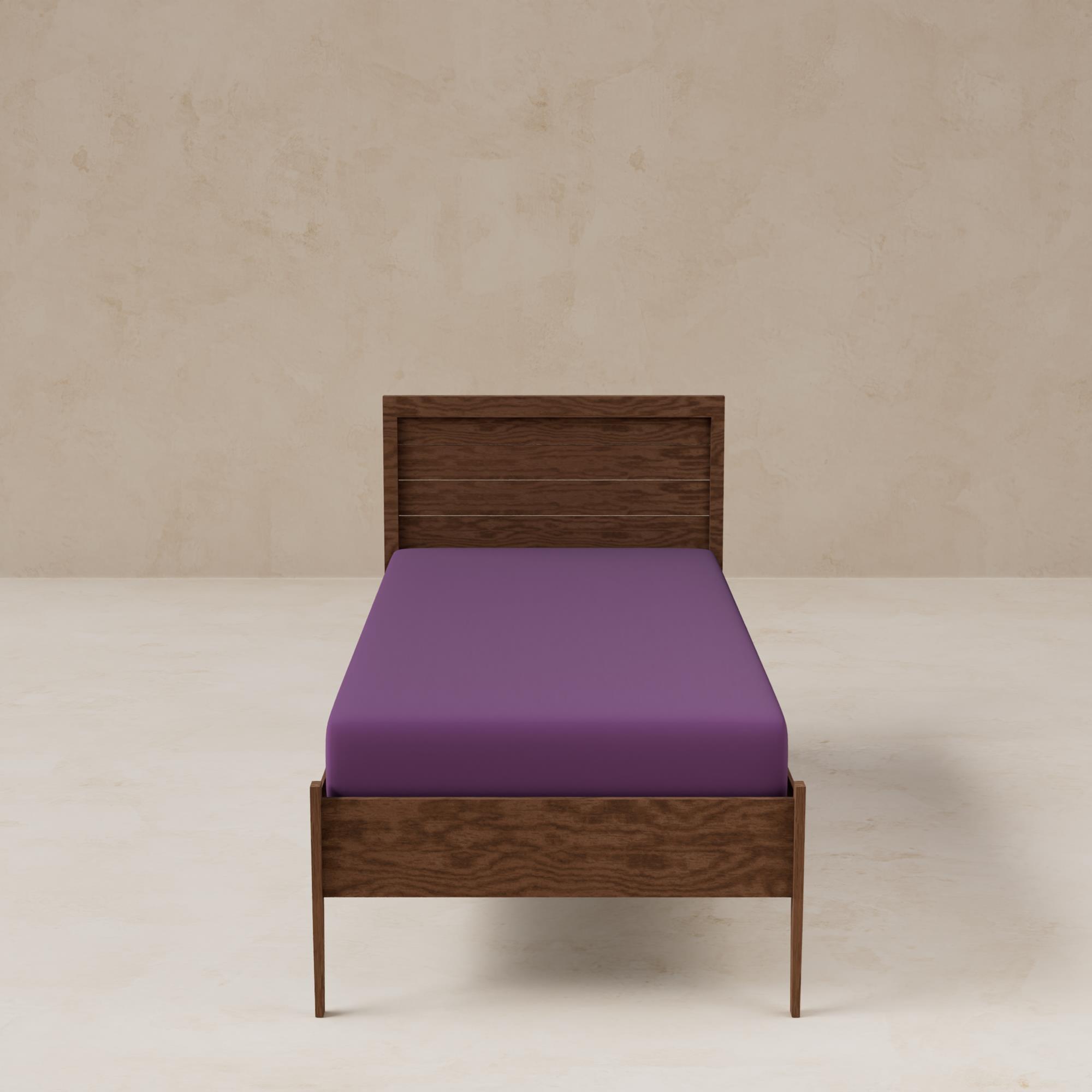 Sábana bajera para cama en color púrpura rainbow benetton
