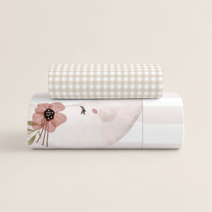 Funda Nórdica Estampada - Infantil - 100% Algodón - Incluye 1 Funda de Almohada - Marela