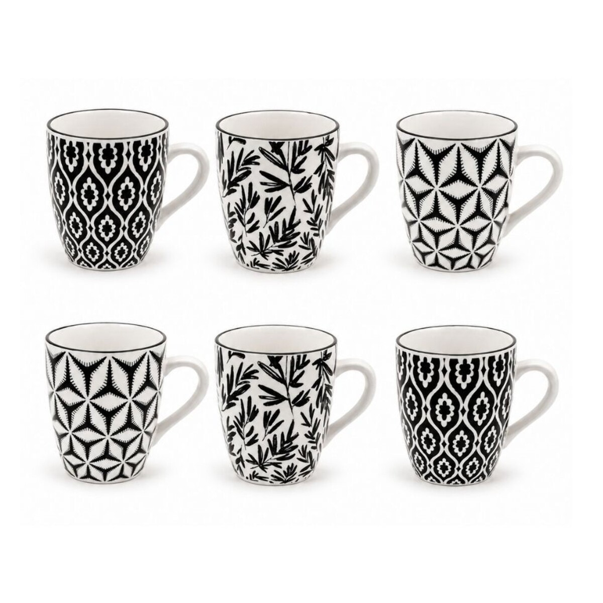 Lot de 6 mugs, SAVANA
