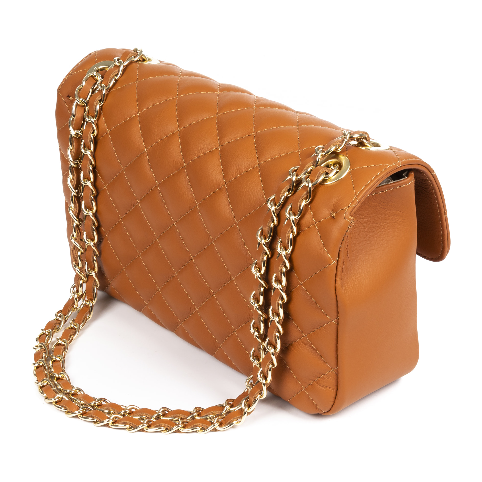 Caeli Borsa a spalla Donna.Pelle autentica Sauvage Trapuntato