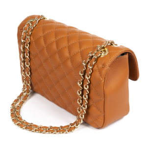 Caeli Borsa a spalla Donna.Pelle autentica Sauvage Trapuntato