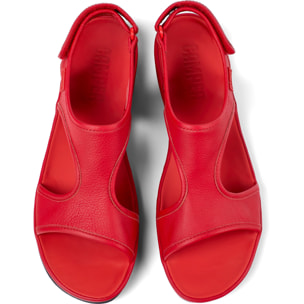 Sandalias - CAMPER Right Nina - Rojo - Cuero liso