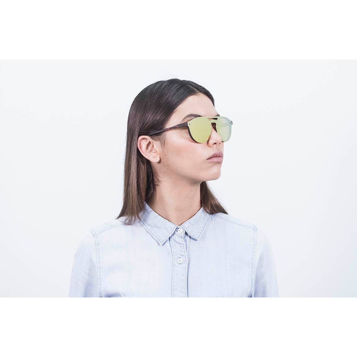 Gafas de sol OCEAN MODENA - Carey mate / Planas doradas revo