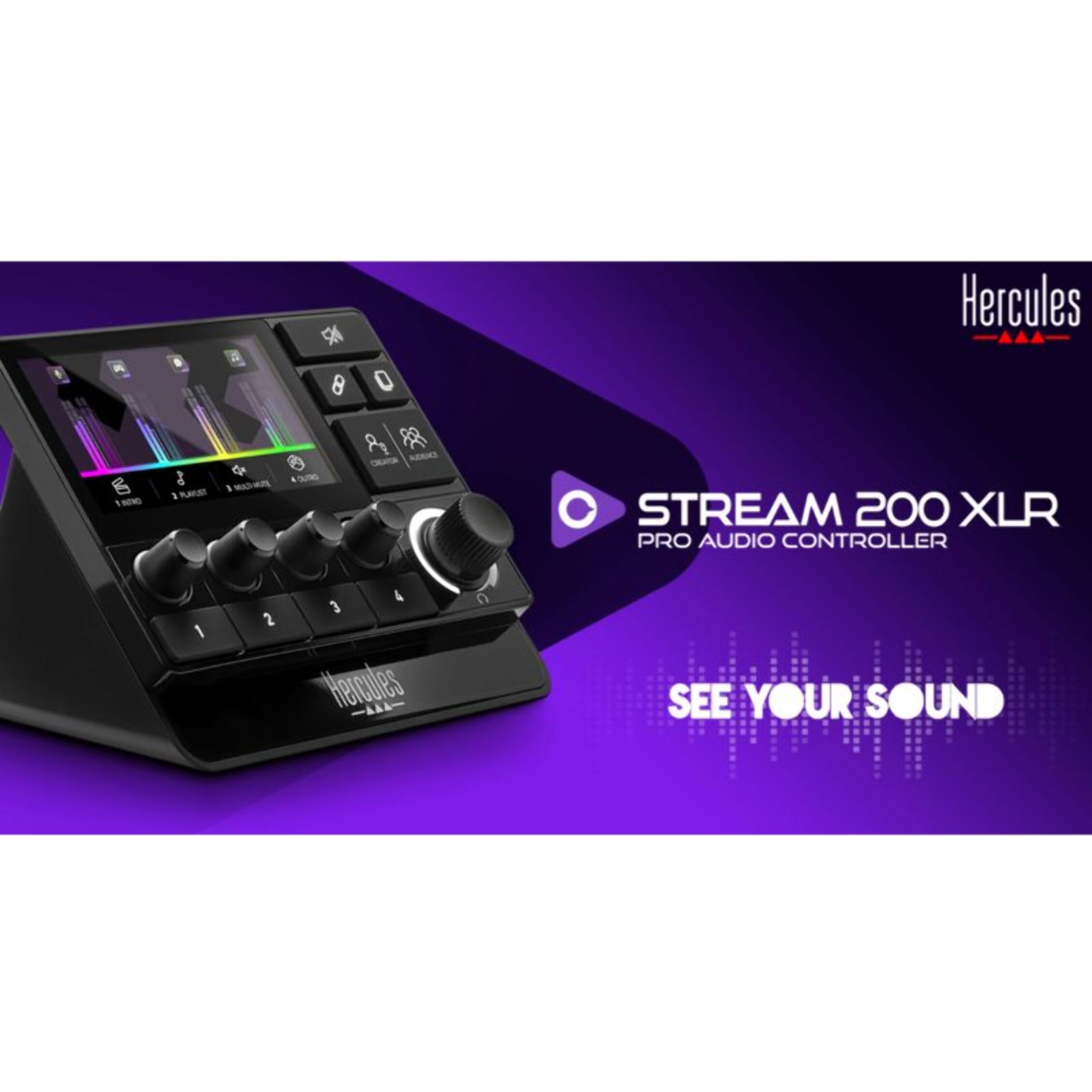 Boitier de contrôle HERCULES Audio controller STREAM 200 XLR