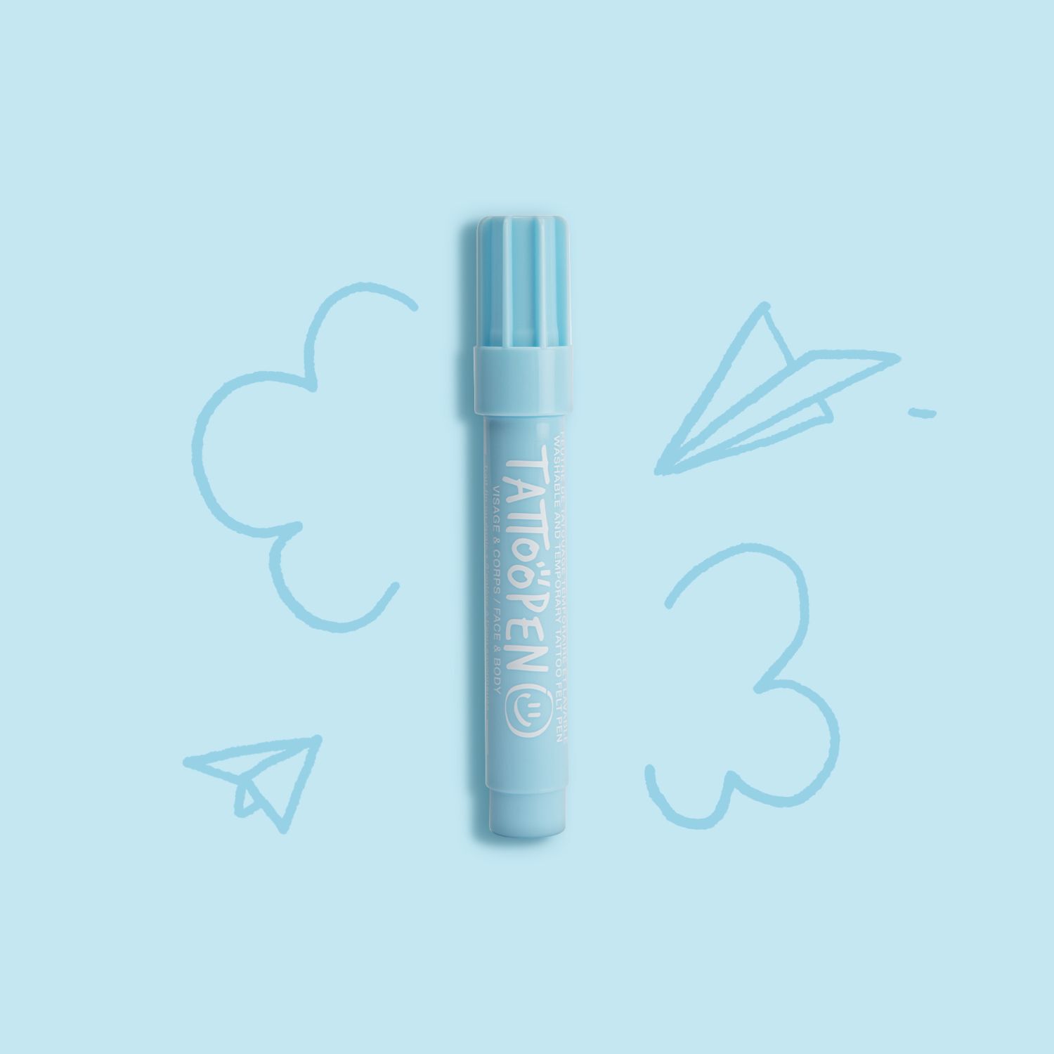 Tattoopen - Feutre de Tatouage Temporaire et Lavable Visage et Corps