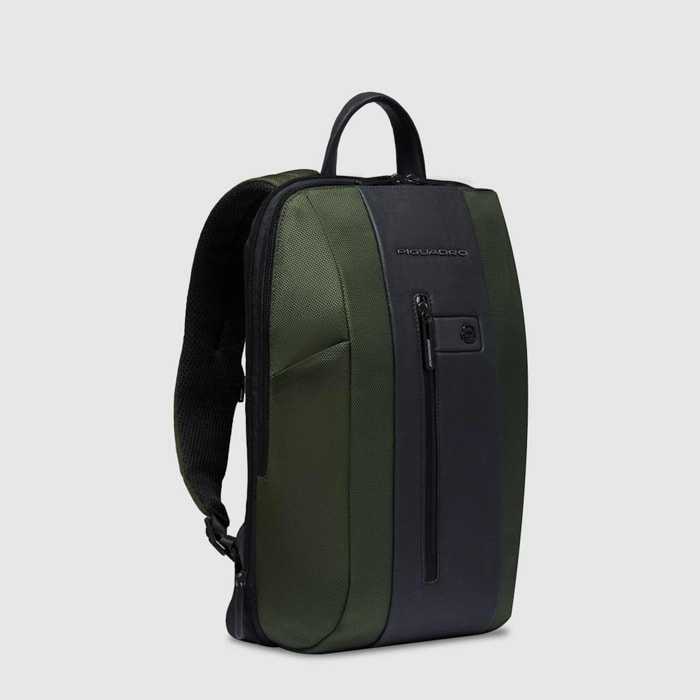 Piquadro Zaino sottile porta pc 14 in tessuto riciclato