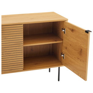 Buffet en bois 3 portes 150cm STINNA