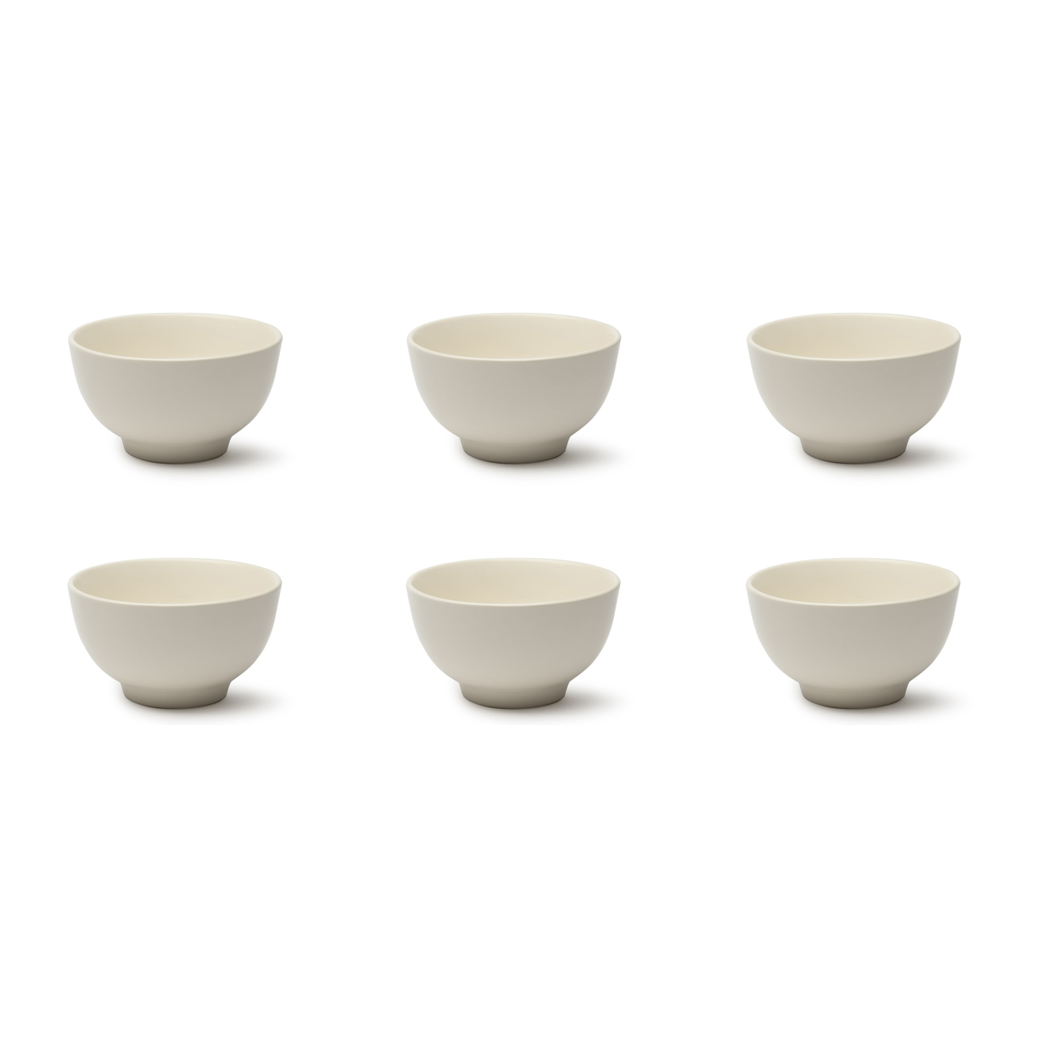Set de 6 bols 14 cm – Excelsa Fashion White, Céramique blanche