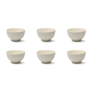Set de 6 bols 14 cm – Excelsa Fashion White, Céramique blanche