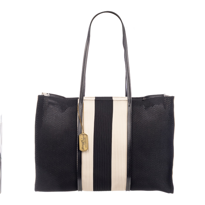 Borbore Bolso shopper Mujer. Fabricado en rafia sintética entrelazada.