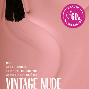 Vernis semi-permanent - 166 Vintage Nude- 15 ml