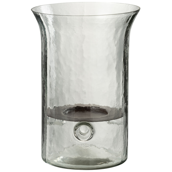 J-Line bougeoir Plat - verre - transparant - small