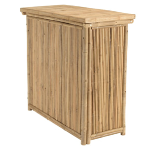 VITAL - 1 bar + 1 parasol + 2 tabourets avec dossier bambou