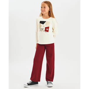 Camiseta Niña Manga Larga Estampado Estrella