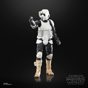 Sw Bl Roj Biker Scout Trooper Af Action Figura Hasbro