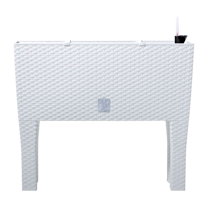 Maceta alta de plástico en color Blanco