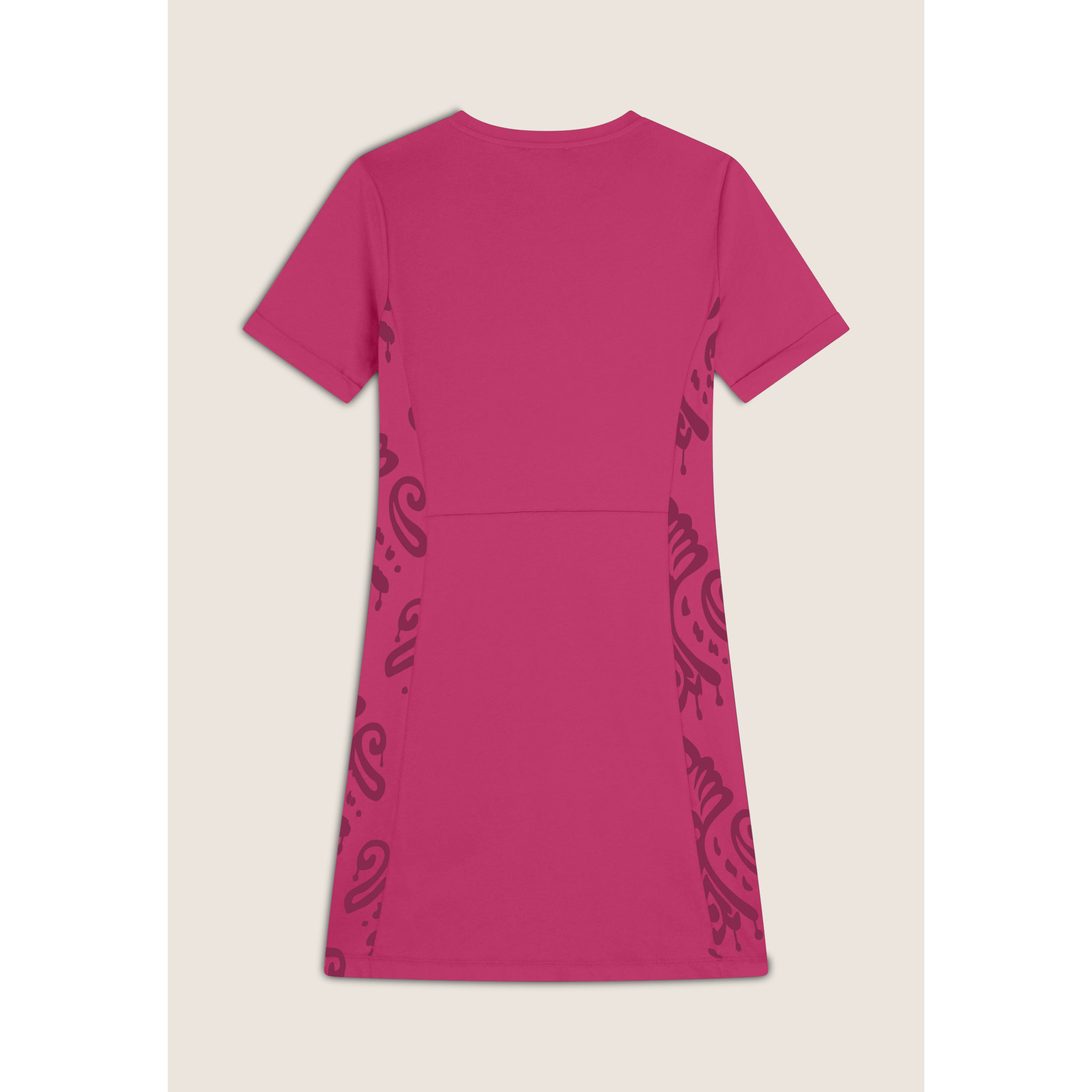 Vestito a maniche corte in jersey con dettagli floreali