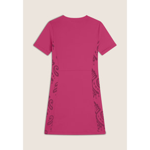 Vestito a maniche corte in jersey con dettagli floreali