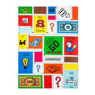 Set Torchon, Manique et Gant de Cuisine Excelsa – Monopoly, Coton Multicolore