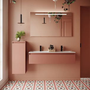 Ensemble double vasque 1 tiroir + miroir - HUDSON
