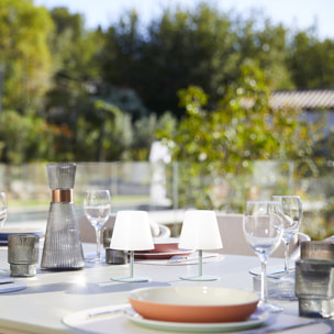 2 Lampe de table sans fil TWINS H16CM