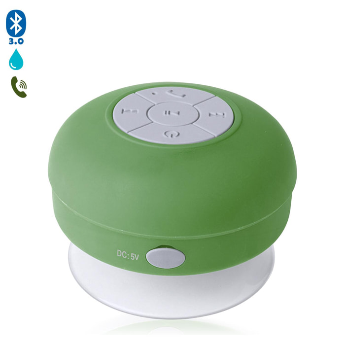 Altavoz Rariax Bluetooth con ventosa, resistente a salpicaduras de agua, especial ducha