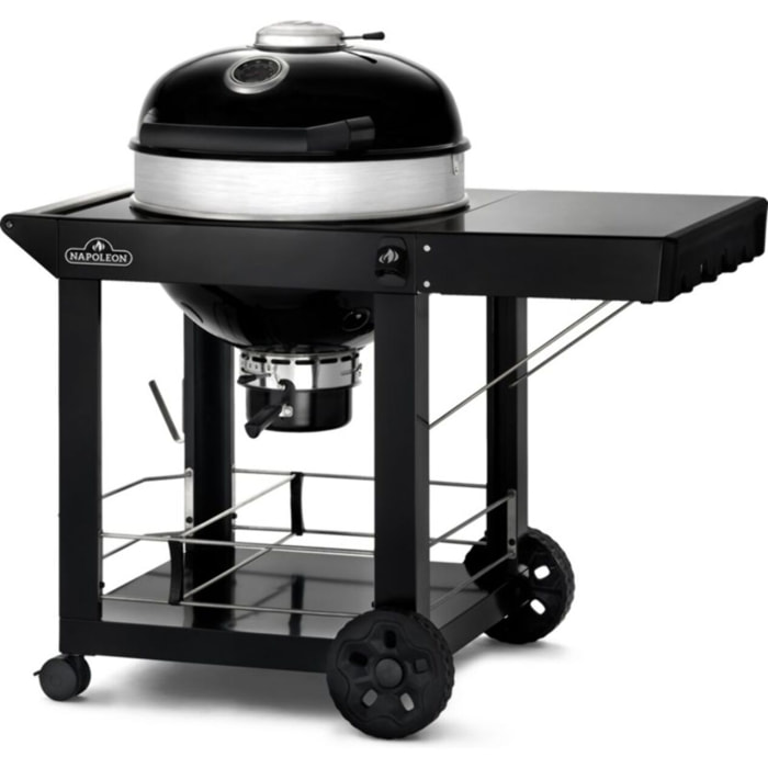 Barbecue charbon NAPOLEON Kettle PRO noir sur chariot 57cm