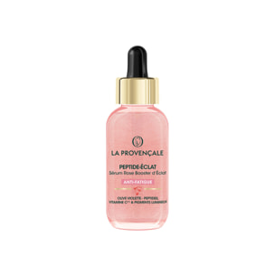 La Provençale Peptide-Eclat - Sérum Rose Booster d'Eclat Anti-fatigue - Olive violette - Peptides, Vitamine C* & Pigments lumine